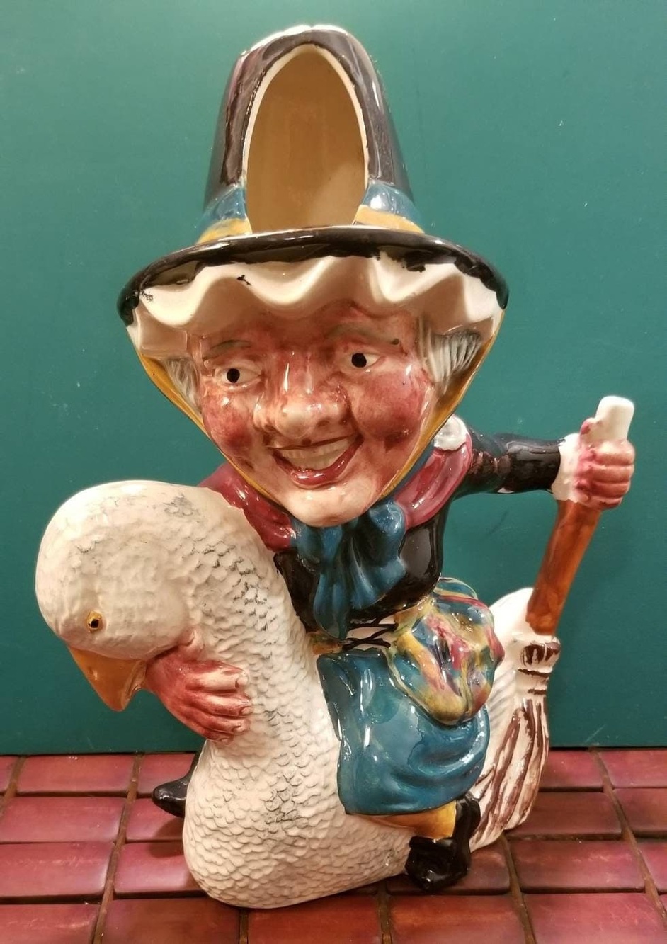 Mother Goose Staffordshire Ceramic Organizer Planter Shorter & Son England